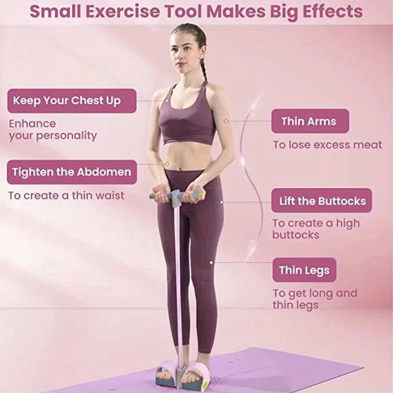 Foot Pedal Resistance Band for Home Yoga & Fitness Full Body Slimming Waist Leg Arm Training Tool