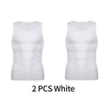 Men Compression Vest Sleeveless Shapewear Slimming Body Shaper Shirt Gym Workout Corset Tummy Control Tank Top Abs Abdomen