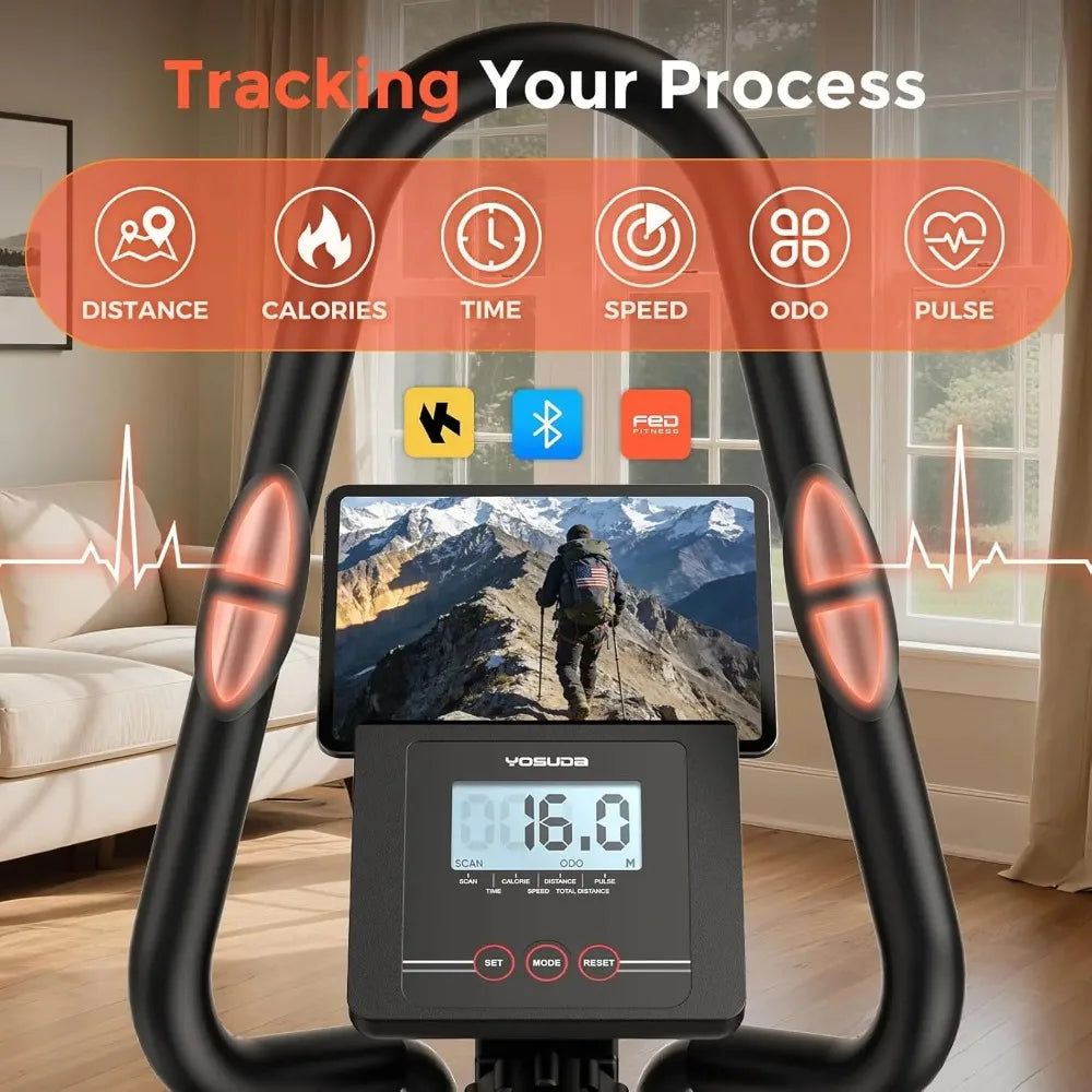 3-in 1 Elliptical Machine Cardio Climber Stair Stepper Home Gym Full Body Workout Cross Trainer Compact Cardio Fitness Equipment