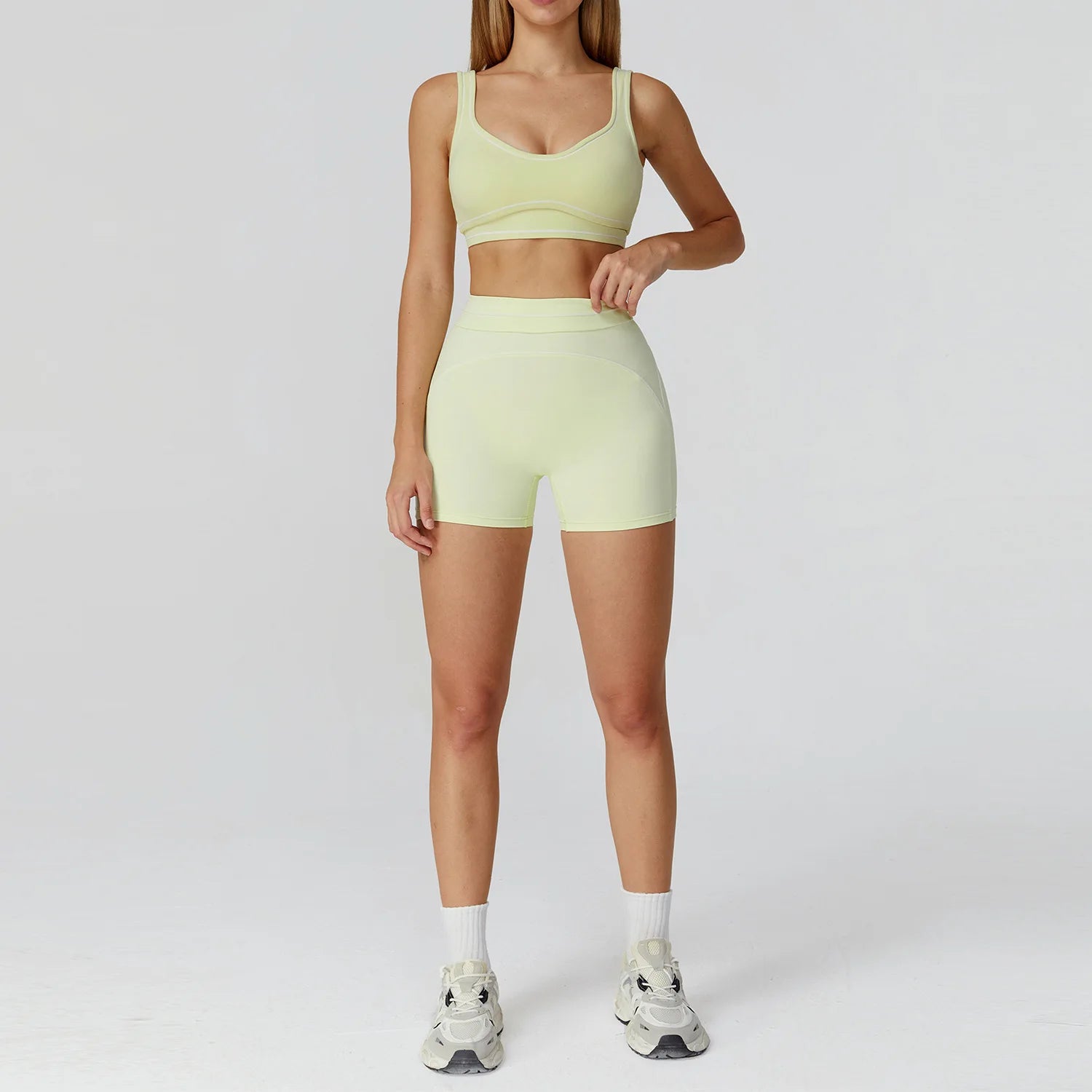 Fitness Suit 2PCS Yoga Set Women's Tracksuit Sports Outfits Gym Running Push Up Sportswear Legging Athletic Wear Workout Clothes