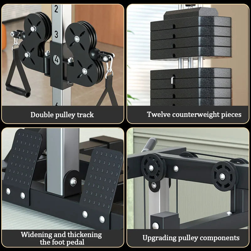 Fitness Equipment ,Gym Full Set Of Specialized Equipment, Chest, Shoulder ,High And Low Pull, Leg Strength Training Machine