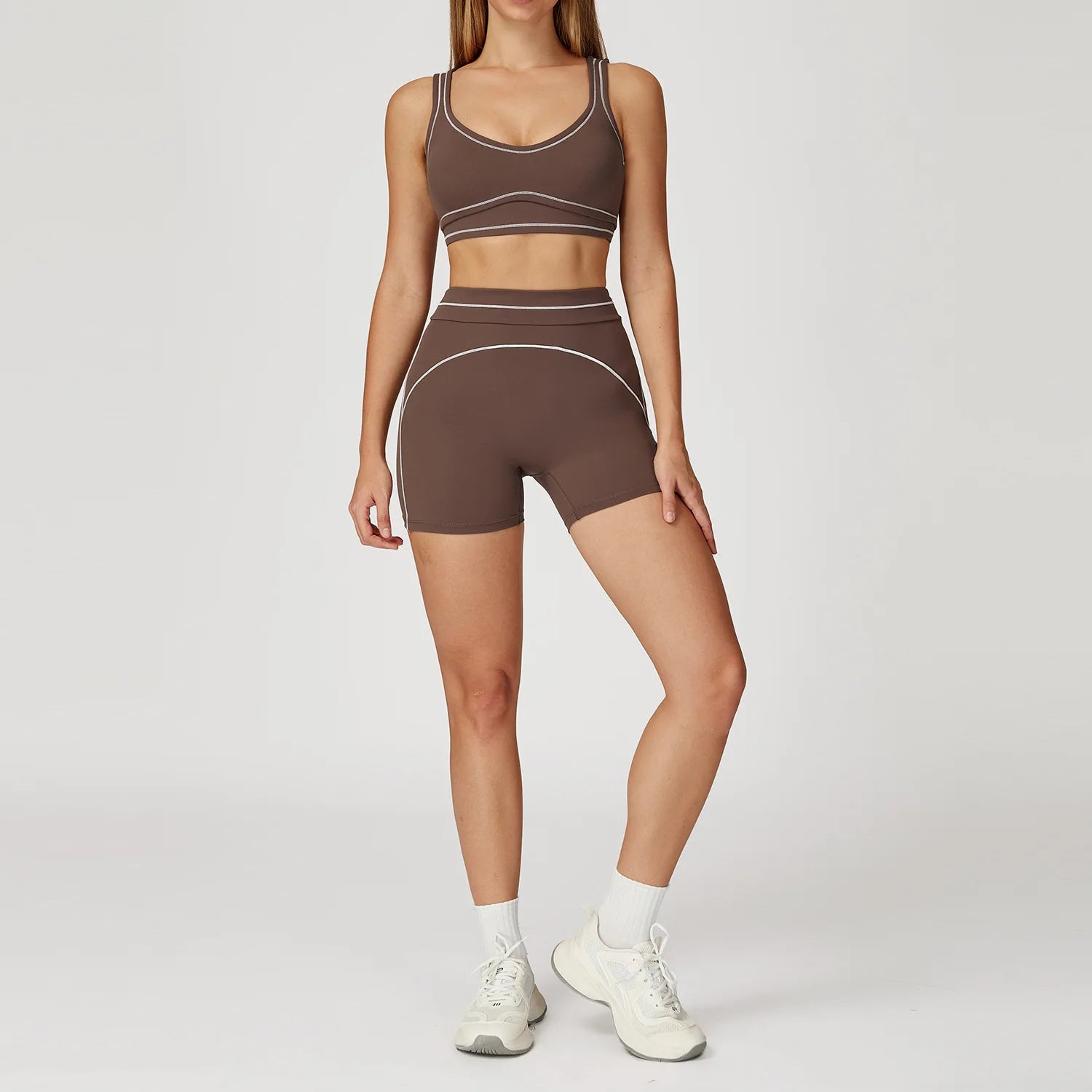 Fitness Suit 2PCS Yoga Set Women's Tracksuit Sports Outfits Gym Running Push Up Sportswear Legging Athletic Wear Workout Clothes