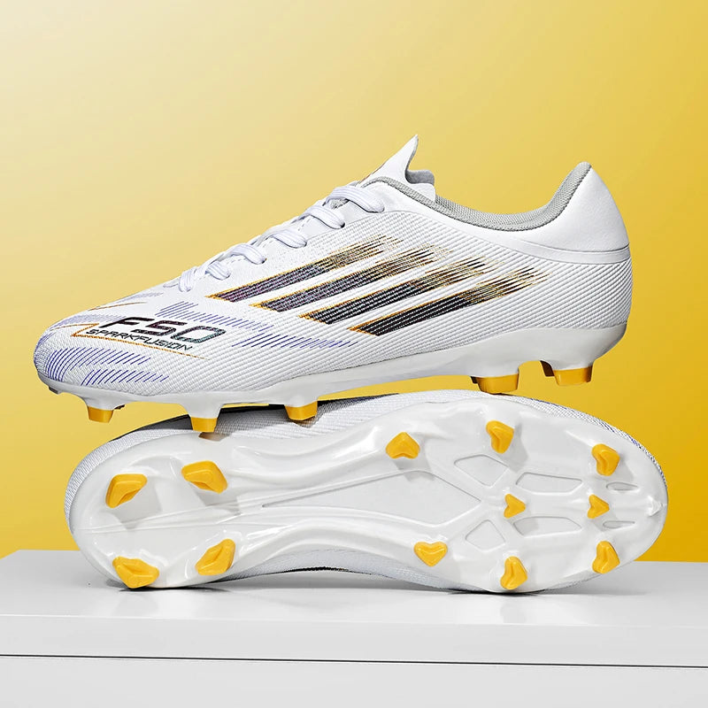 New Men Professional Football Boots Non-Slip TF/FG Boys Sneakers Match Soccer Shoes Ankle Comfortable Sports Shoes Unisex