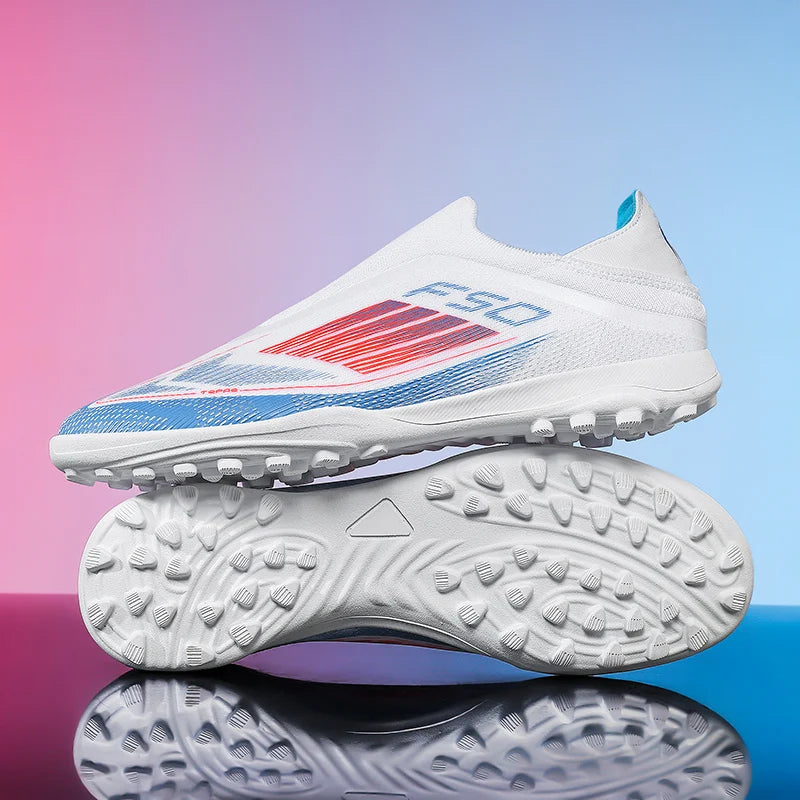 Men Football Boots Long Spikes Match Futsal Soccer Shoes Training TF Ultralight Indoor Sneakers Breathable Cleats Drop Shipping