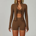 2/3PCS Seamless Yoga Set Gym Workout Suits Athletic Wear Women Legging Fitness Bra Crop Top Long Sleeve Sports Suits Sportswear