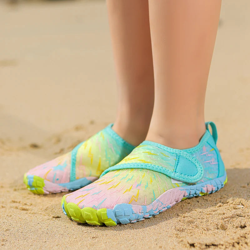 Kids Barefoot Beach Shoes Adults Aqua Shoes Gym Outdoor Training Footwear Unisex Quick-Drying Breathable Sneakers Size 27-36