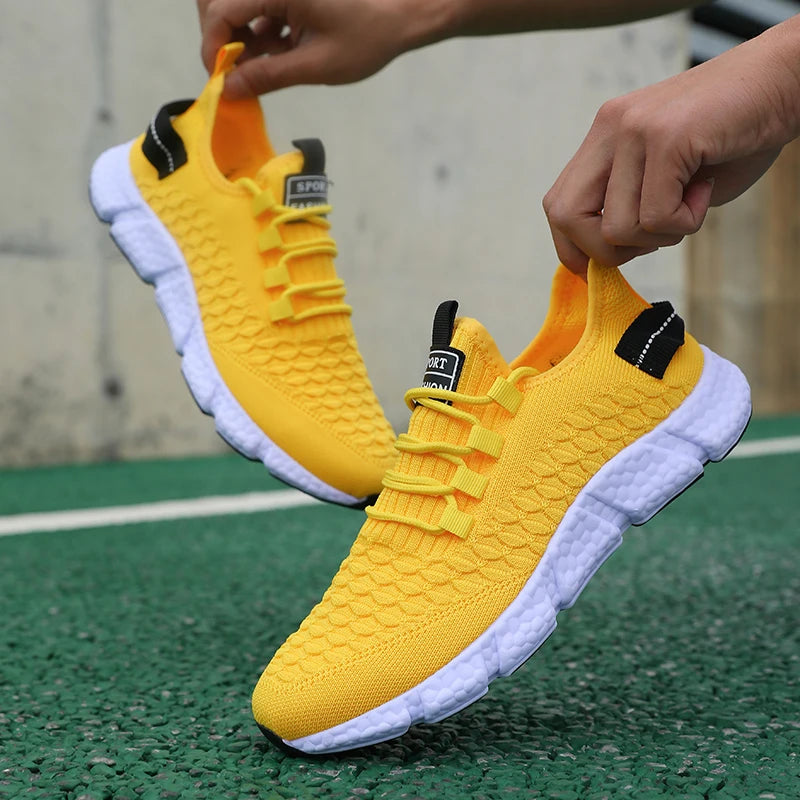 Hot Sports Fashion Men's Sneakers Breathable Lightweight Running Shoes 2025 New Men Women Casual Walking Sneakers Tenis Feminino