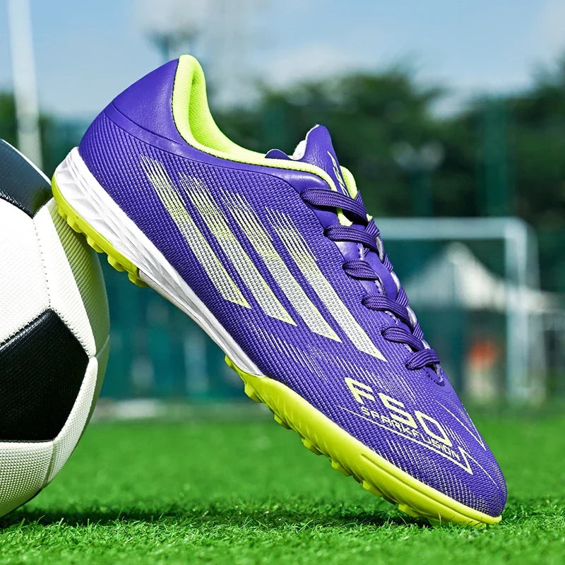 New Men Professional Football Boots Non-Slip TF/FG Boys Sneakers Match Soccer Shoes Ankle Comfortable Sports Shoes Unisex